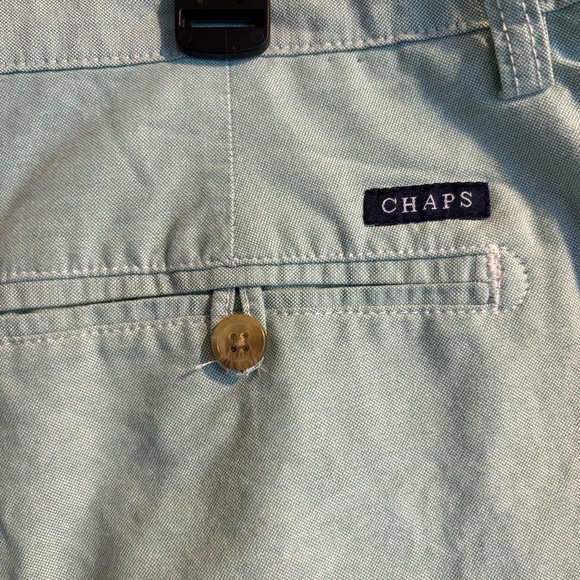 Chaps Mint Green Chino Shorts Men’s Size 40 Cotton Golf Leisure Casual Preppy - Picture 3 of 5